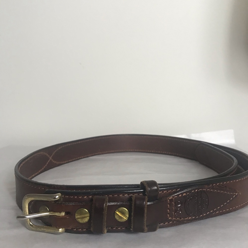 Santa Fe Leather Co Handmade Brown leather Belt